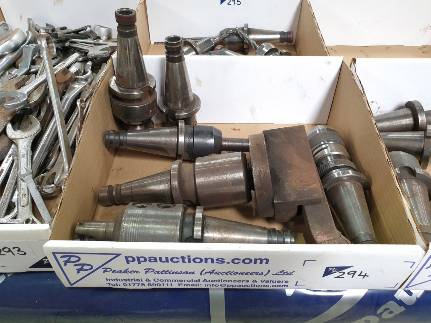 6x BT40 tool holders - Lot Located at: PP Saleroom...