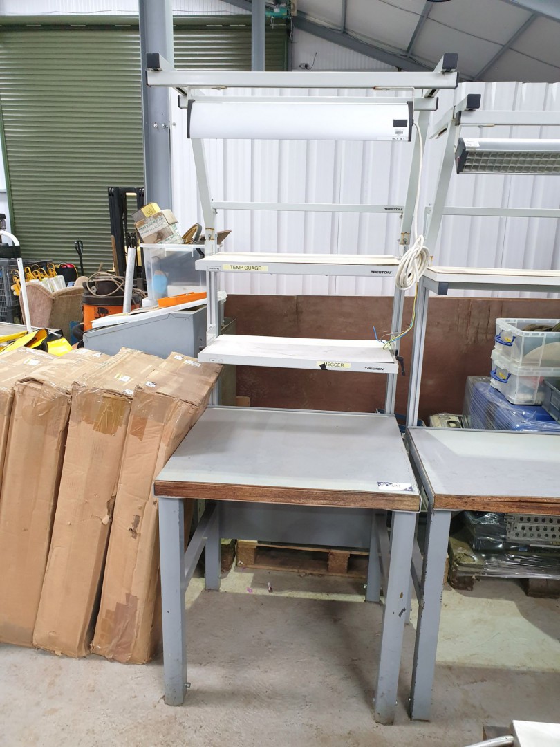 Treston modular frame workbench, 800x800x2000mmH -...