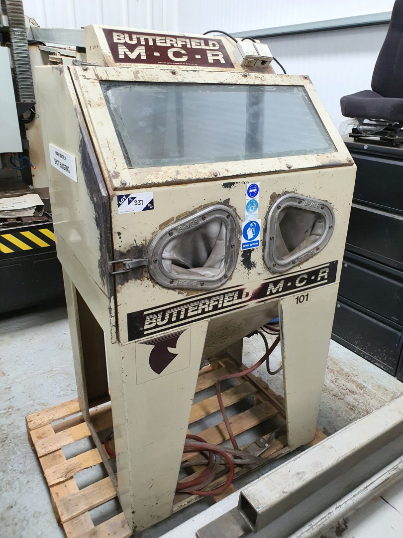 Butterfield MCR manual bead blast cabinet, single...