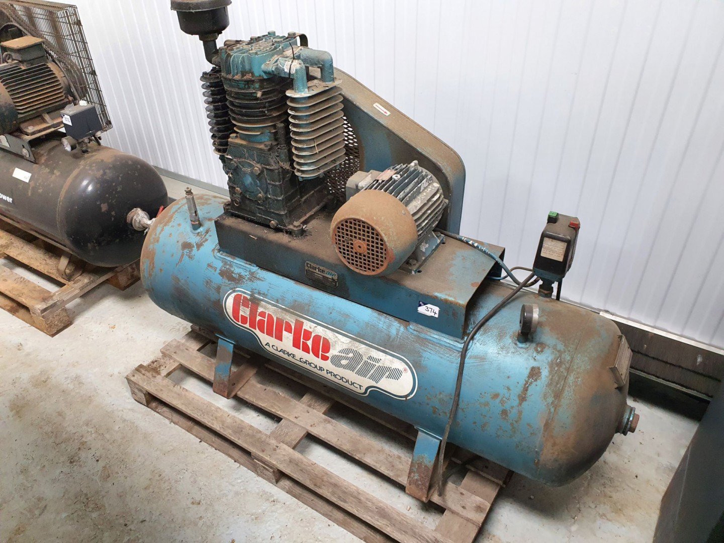 ClarkeAir SEC3A20 compressor on air receiver, 4kW...