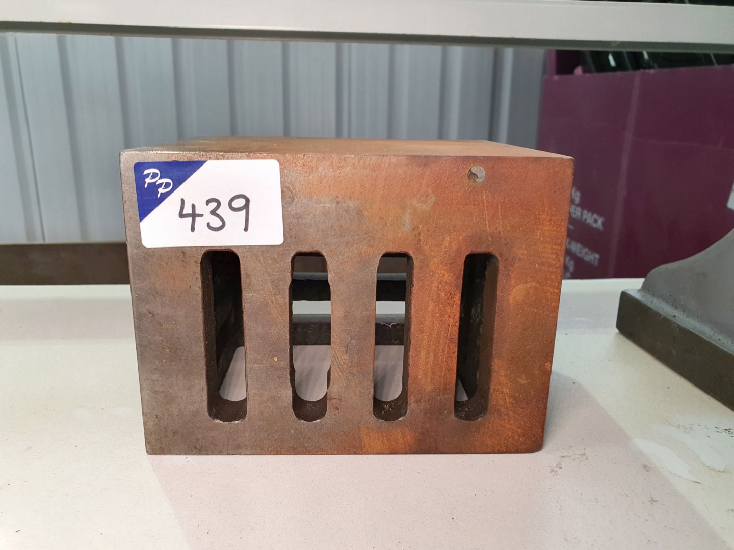 160x130x120mm CI machine cube - Lot Located at: PP...