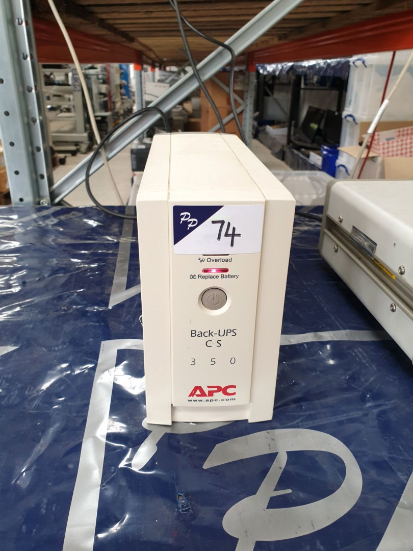 APC 350 CS back UPS - Lot Located at: PP Saleroom,...