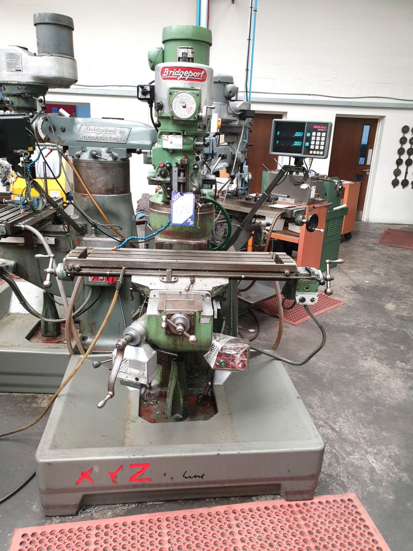 Bridgeport turret mill, 42x9” table, powerfeed, 50...