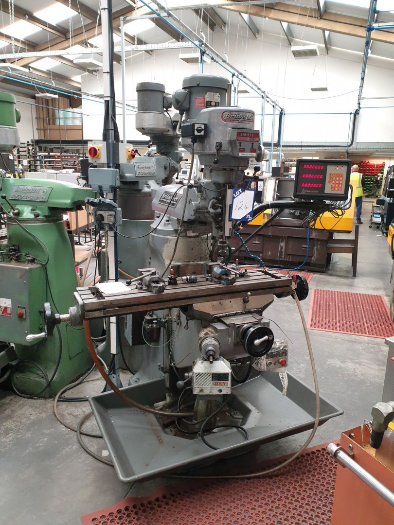 Bridgeport Series 1 2HP turret mill, 42x9” table,...