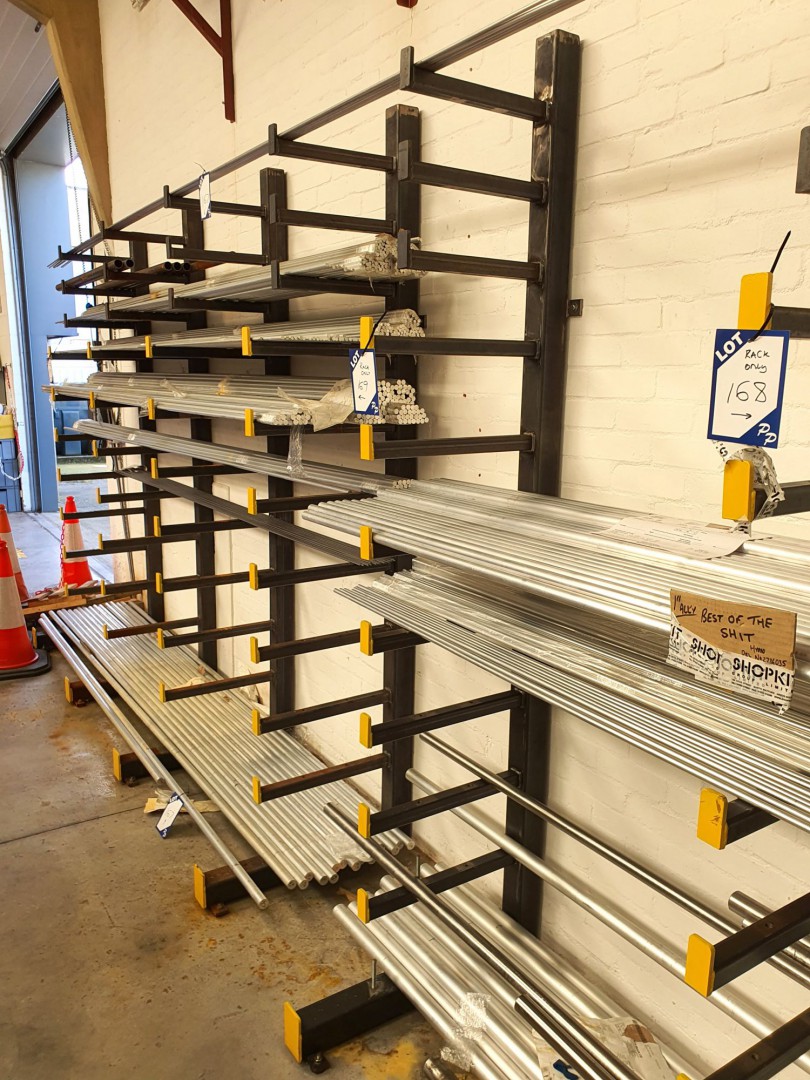 5x multishelf bar stock racks (contents not includ...