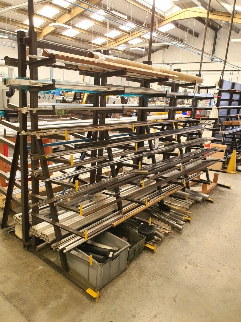 Large Qty various round & square bar stock inc: st...