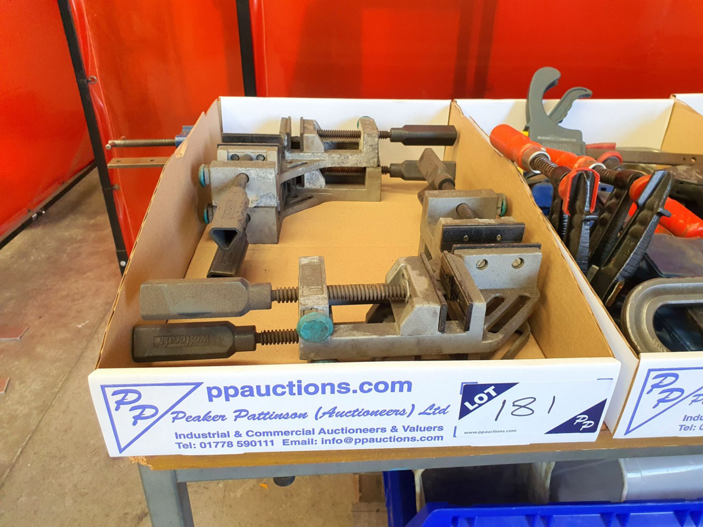 4x Wolfcraft 90deg angle clamps