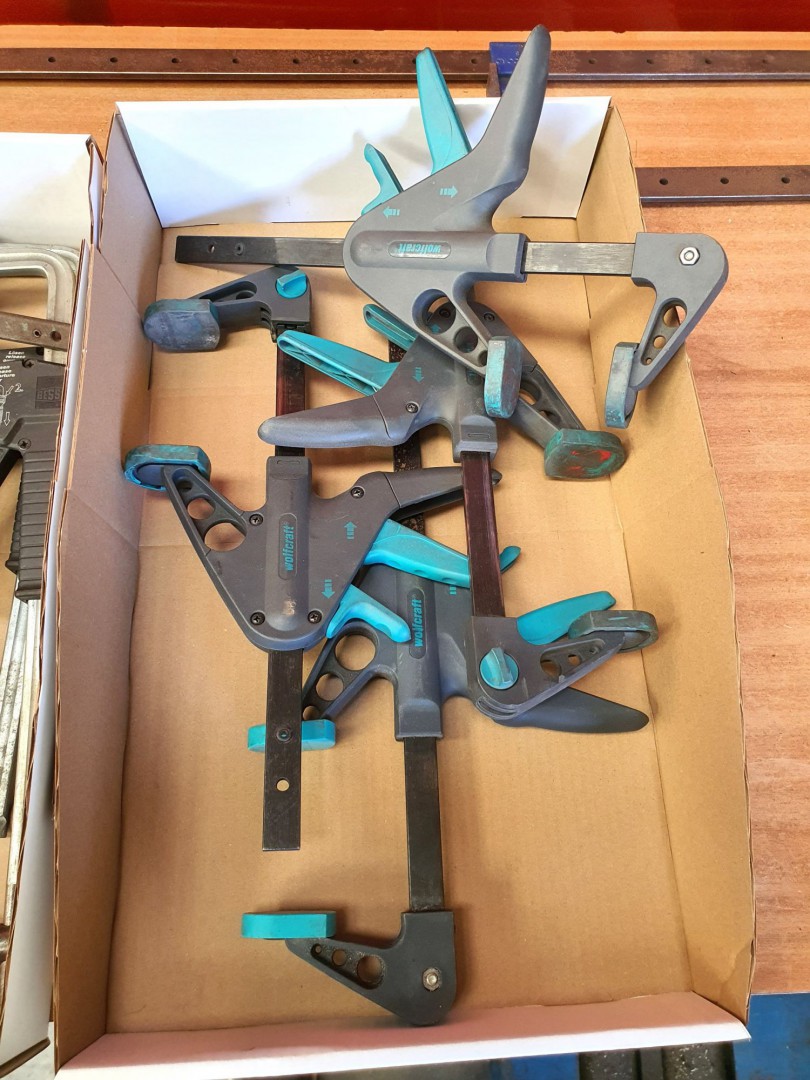 4x Wolfcraft quick release clamps
