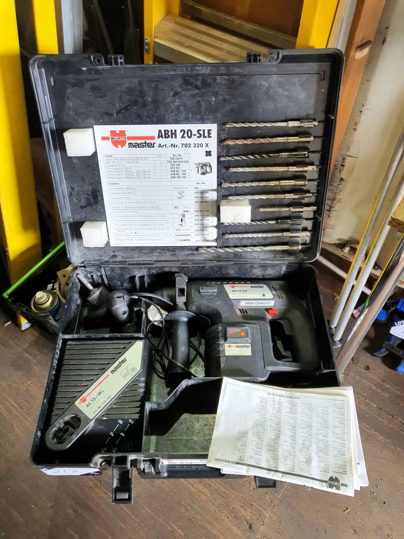 Wurth Master ABH 20-SLE battery SDS hammer drill i...