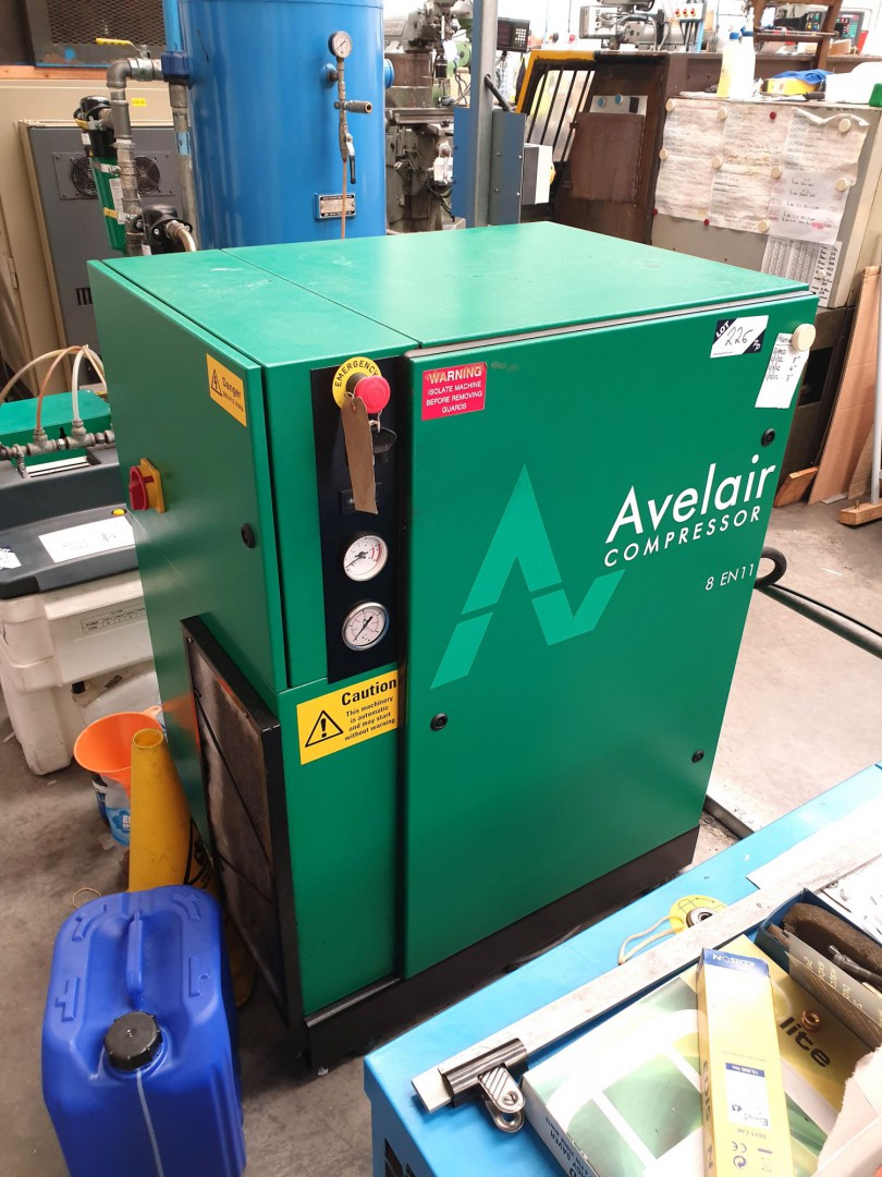 Avelair 8 EN11 rotary packaged compressor, 60893 h...