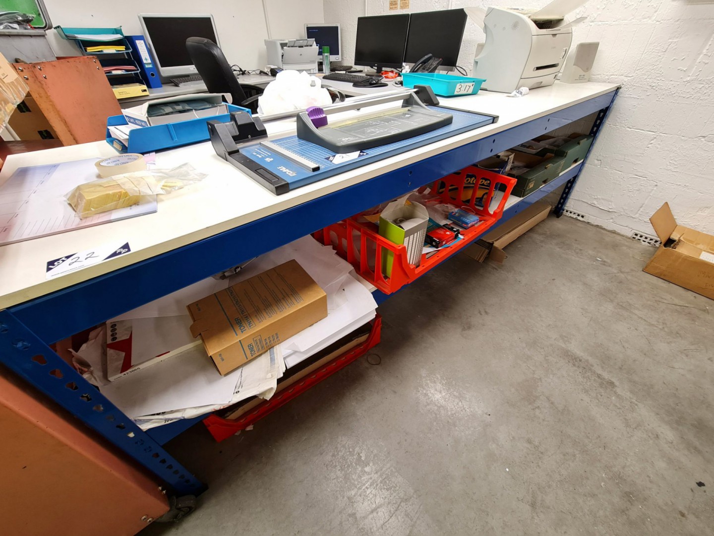 Light duty boltless bench, 2450x760x800mm H approx...