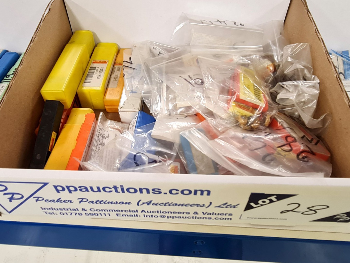 Qty various turning tools & tips