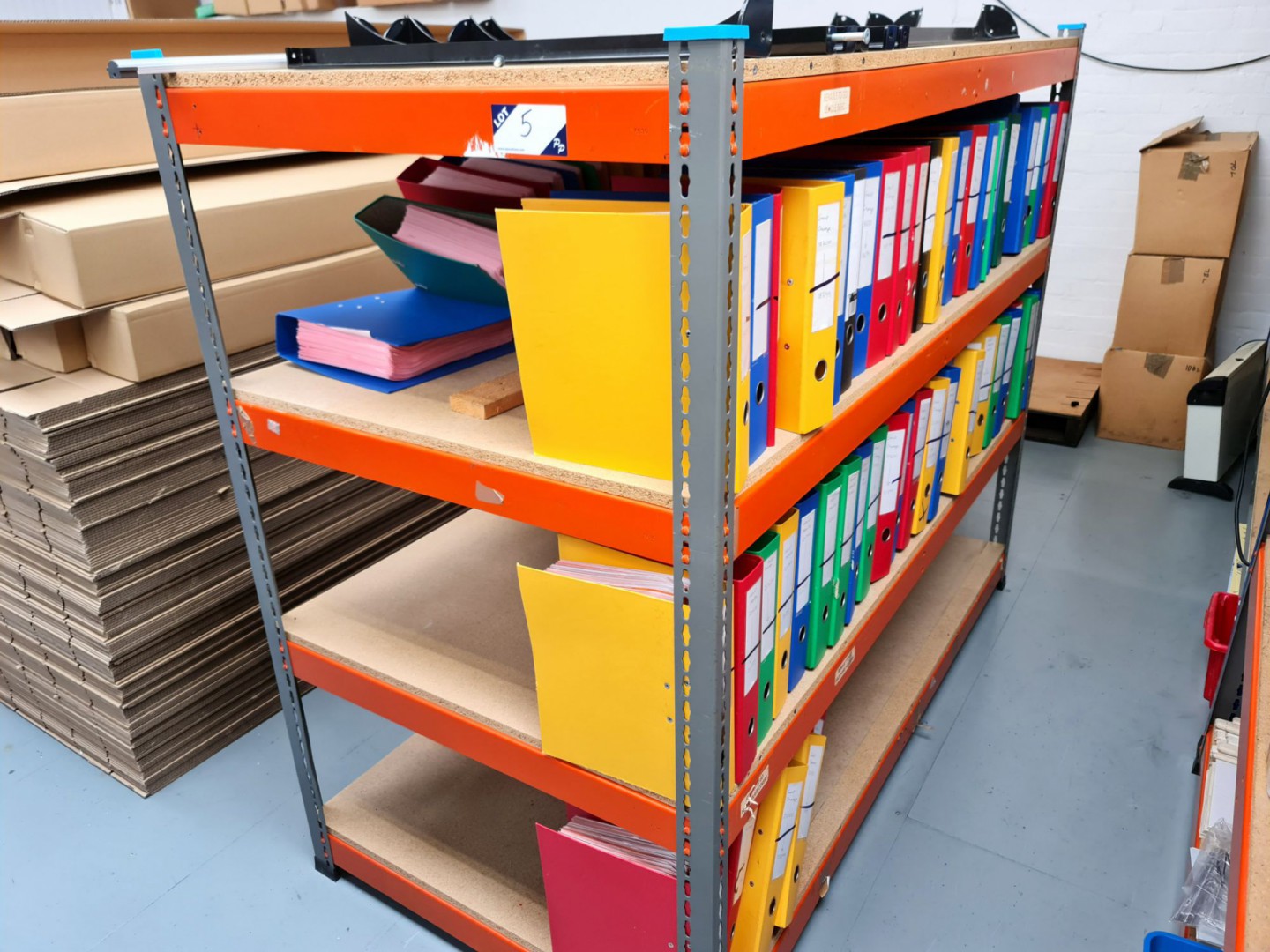 1 bay light duty boltless storage racking, 1800x92...