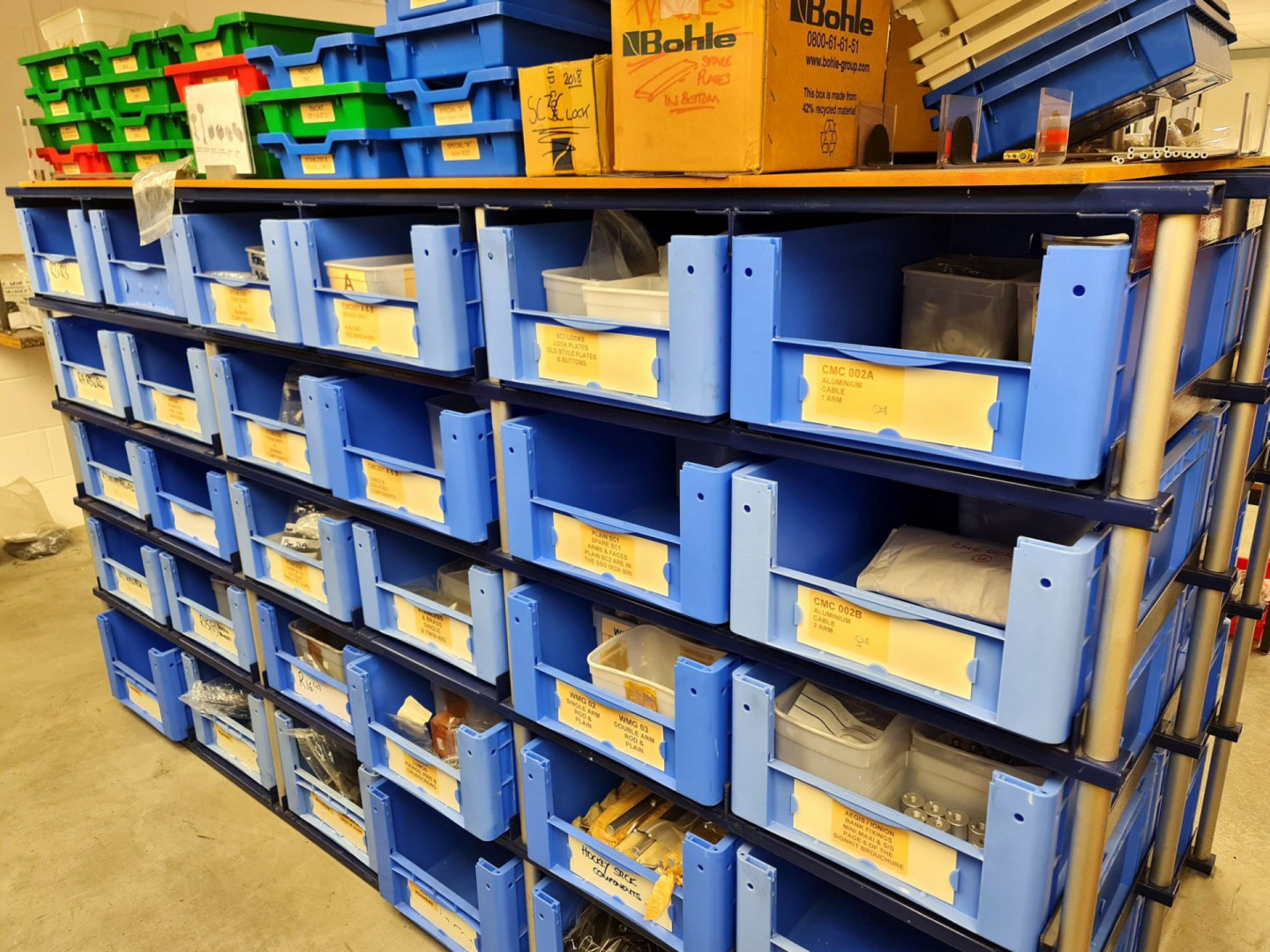 Metal storage rack, 2670x1220x1500mm H approx with...