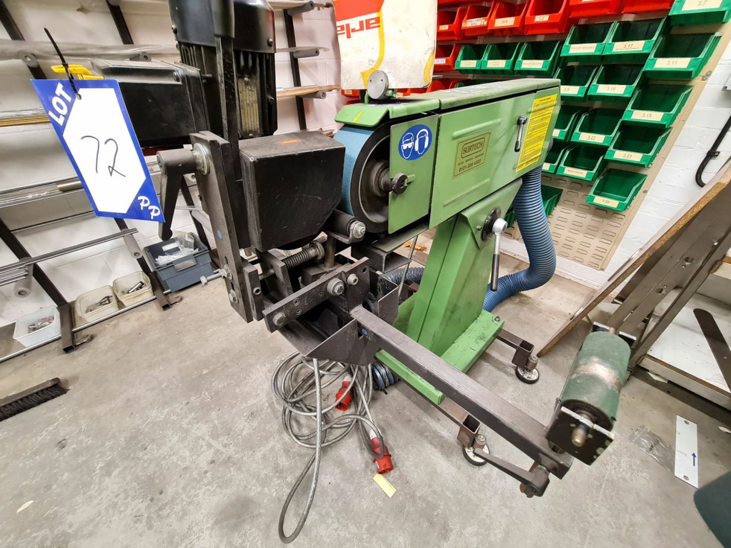 Surtech BV2075 75mm space saver linisher, Klinger...