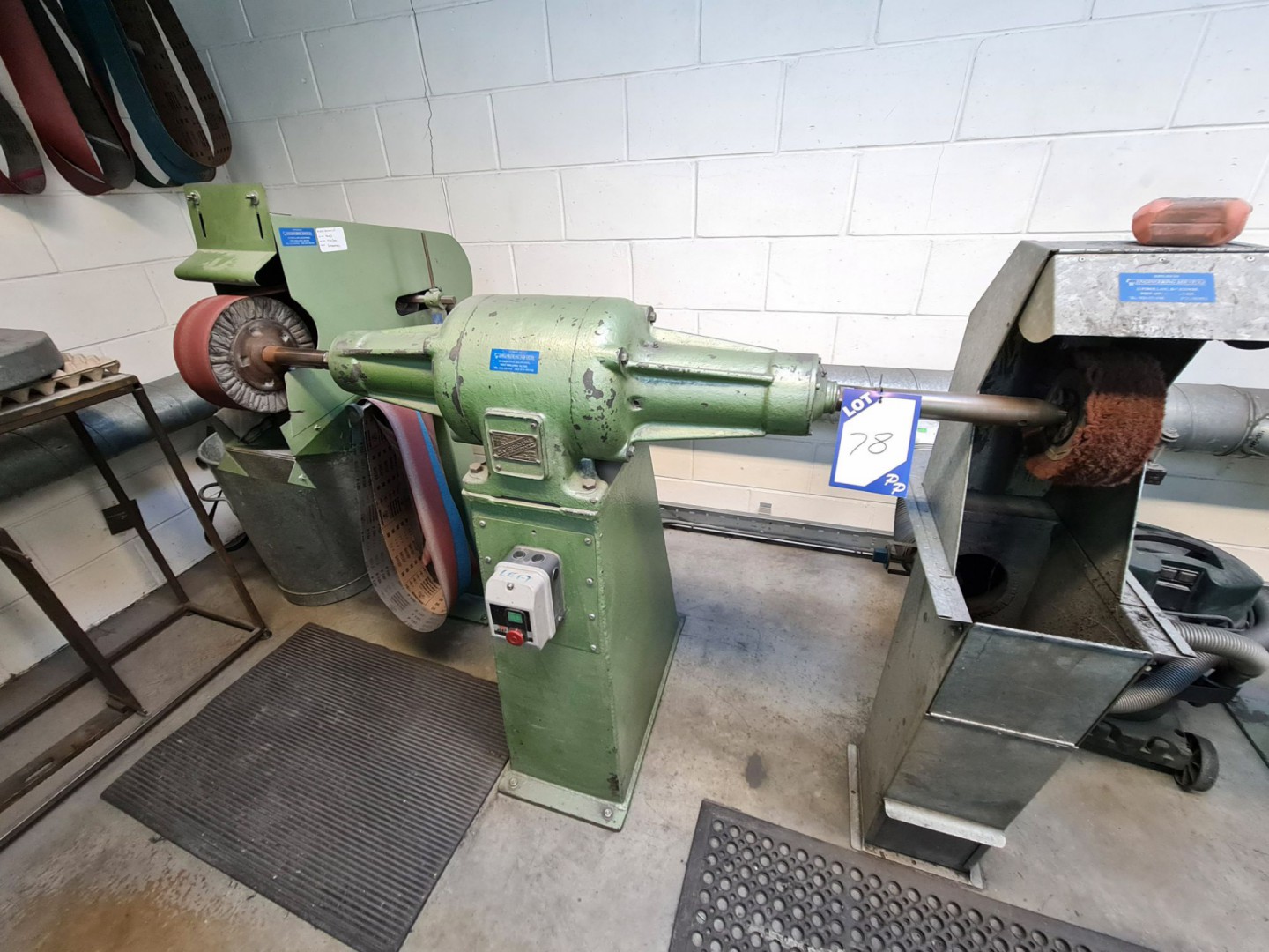Canning Type 1612 DE powered polisher with linishe...