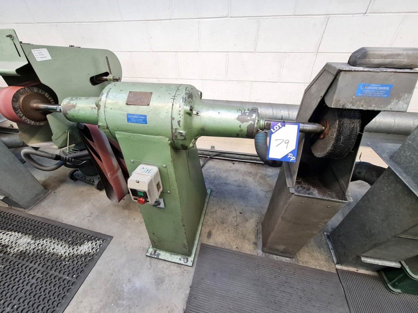 Canning Type 1612 DE powered polisher with linishe...