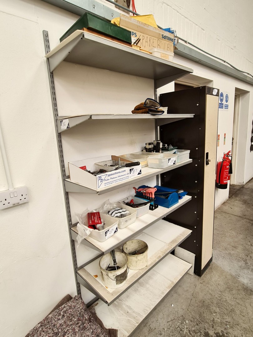 Wall mounted metal storage rack, 1000x400x2100mm H...
