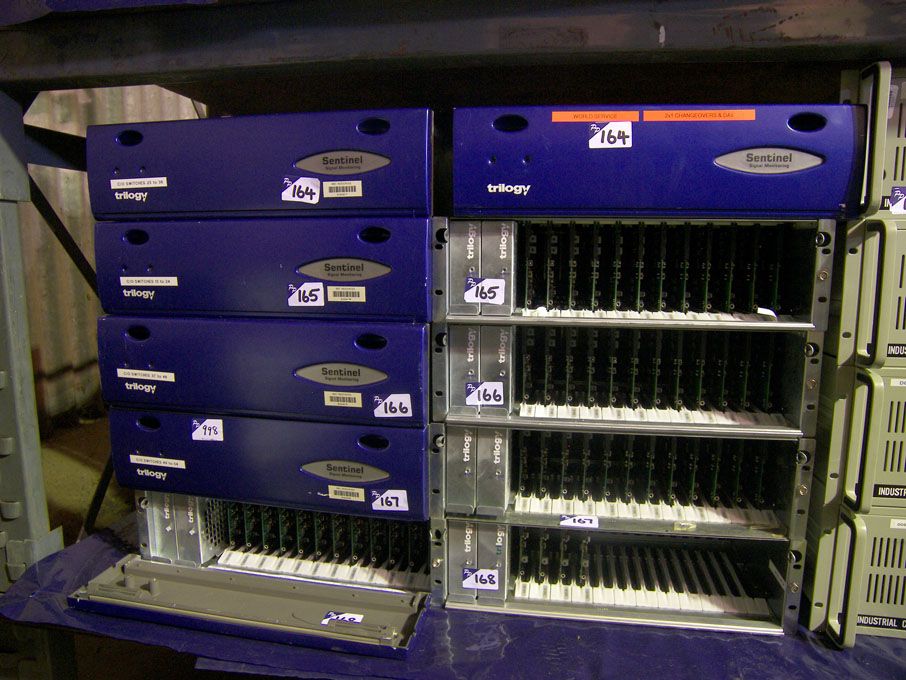 2x Trilogy chassis with cards inc: 12x 600 02