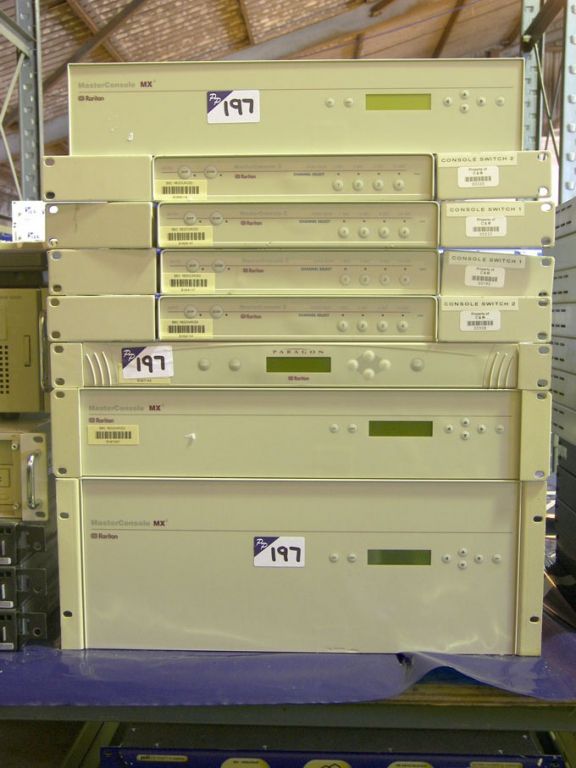 4x Raritan Master Console II channel selector & 3x...