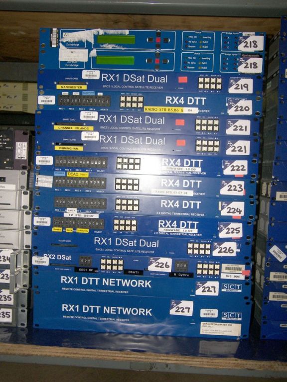 2x SCT Broadcast RX1 DSAT satellite receiver