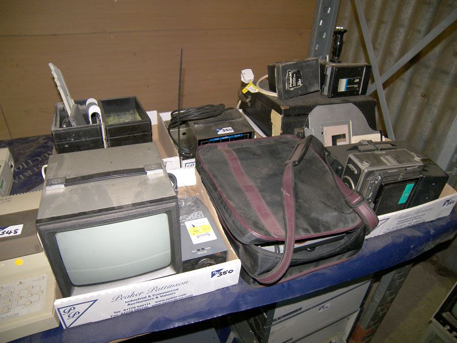 Qty various Polaroid camera equipment in 6 boxes &...
