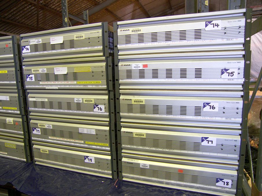 Vistek V1606 chassis with cards inc: 3x V1614, 1x...