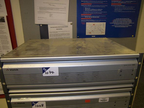 Vistek V1606 chassis with cards inc: 10x V1627, V1...