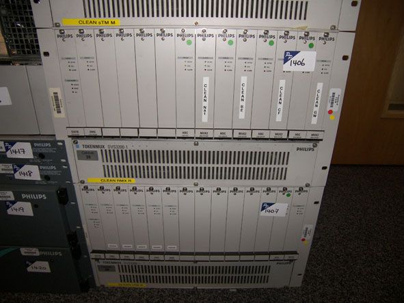 Philips TokenMUX DVS 3200-1 chassis with cards inc...