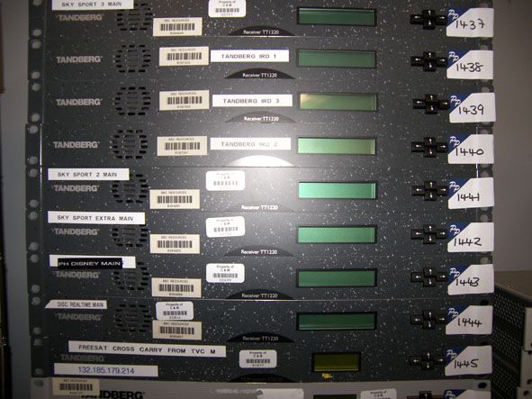 AMEND: Should Read 'Tandberg TT1220 receiver'