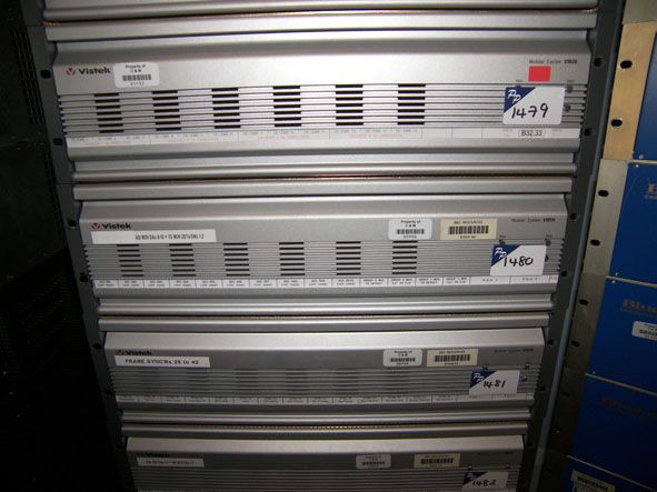 Vistek V1606 chassis with cards inc: 12x V1634, 2x...