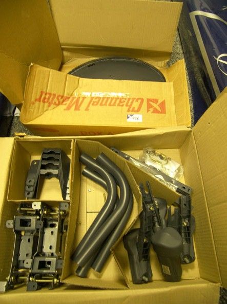 4x Channel Master antenna dishes with brackets