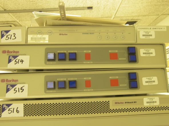 Raritan Master Console II channel selector