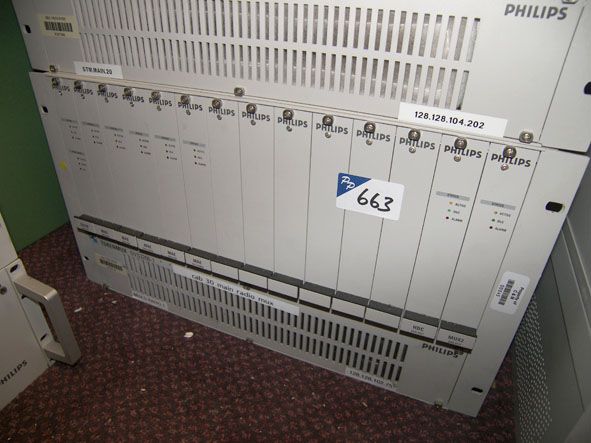 Philips TokenMUX DVS3200-1 chassis with cards inc:...