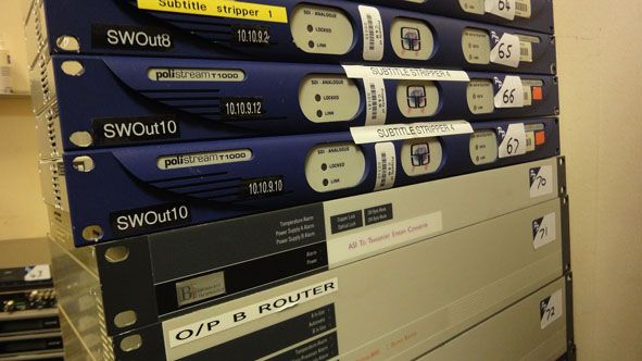 Polistream T1000 screen subtitling system