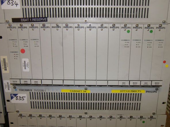Philips TokenMUX DVS 3200-1 chassis with cards inc...
