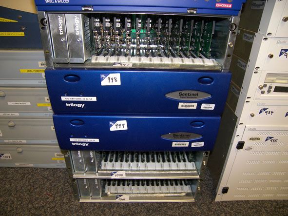 Trilogy Sentinel chassis with cards inc: 12x 600 0...