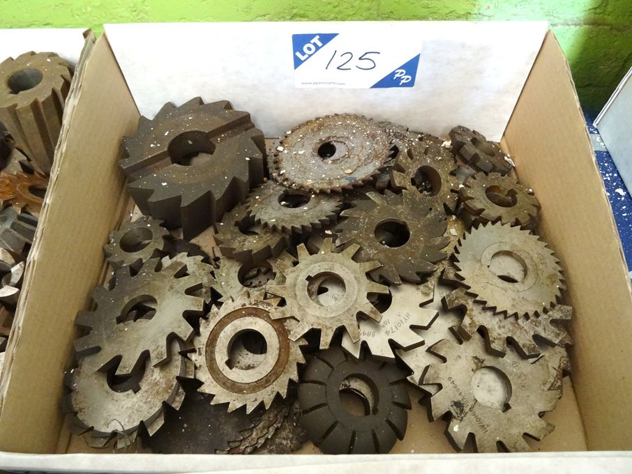 Qty HSS side & face milling cutters to 5" approx