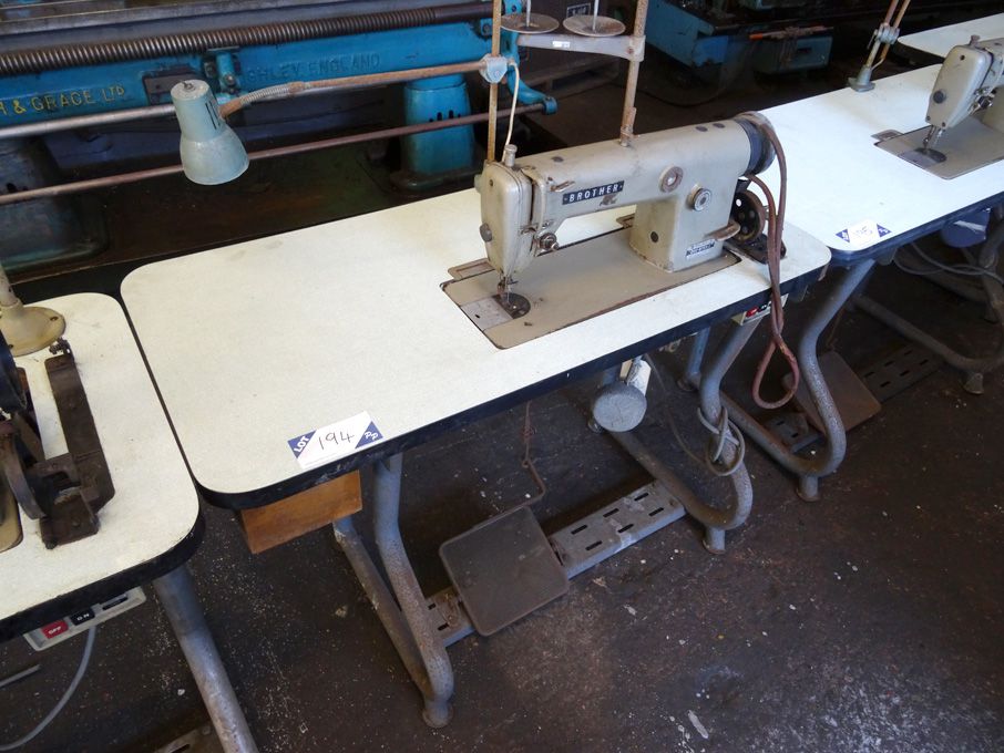 Brother DB2-B755-3 foot operated sewing machine on...