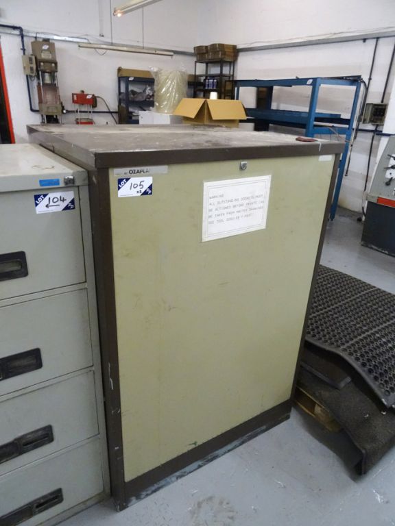 2x Ozaplan Masterplan vertical drawing cabinets, 9...