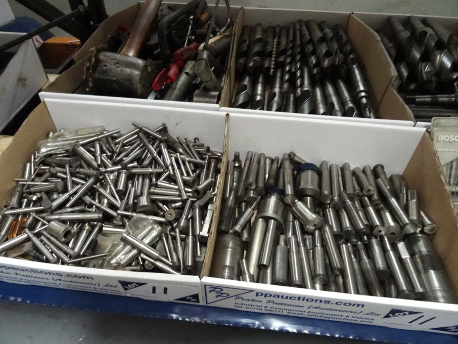 Qty various punch tooling in 2 boxes