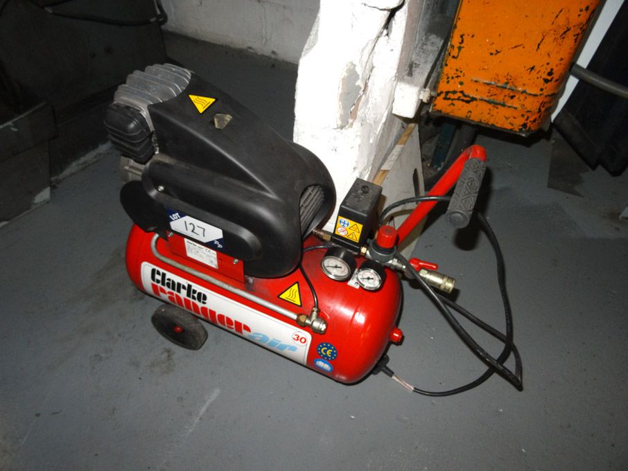 Clarke Air 30 compressor on air receiver, 10 bar,...