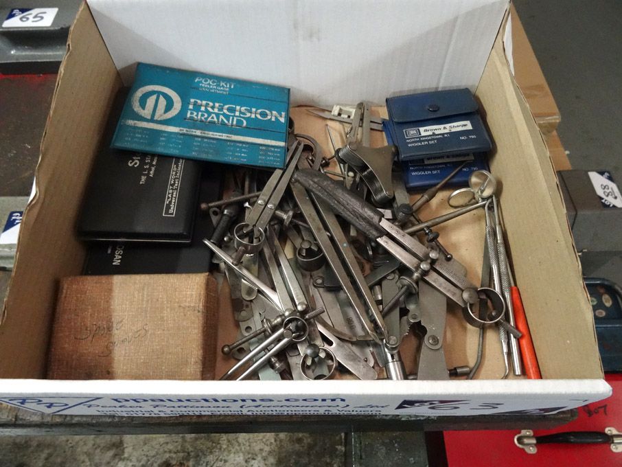 Qty various engineers tools inc: Brown & Sharpe wi...