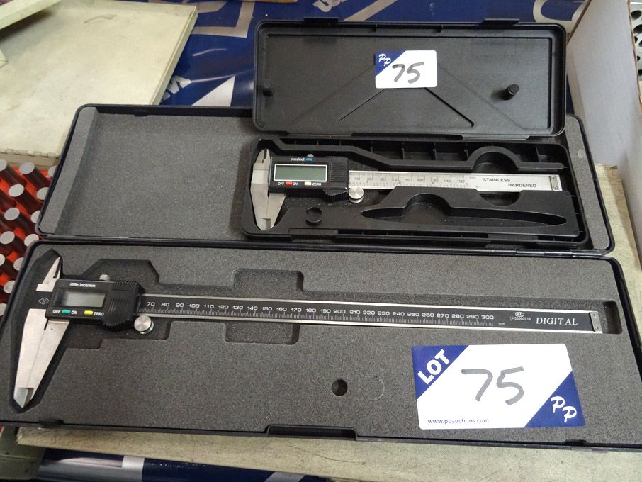 2x 150mm & 300mm digital vernier calipers