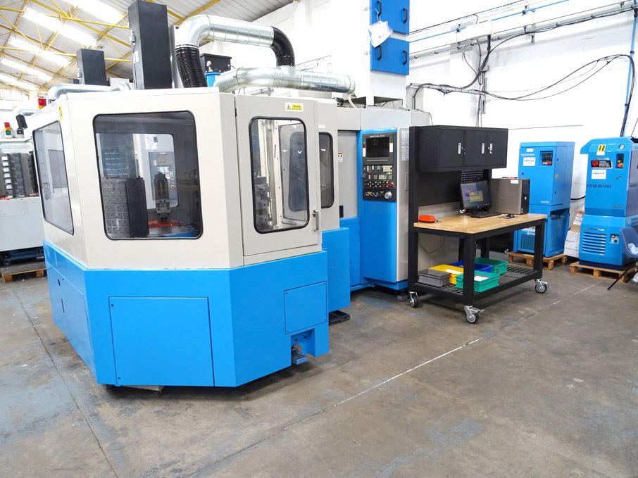 Mazak H400 CNC 6 pallet HMC, Mazatrol M-32 control...