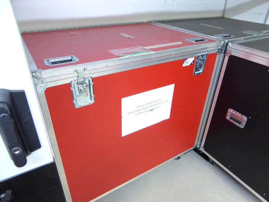 2x red & black mobile flight / storage cases, 1280...