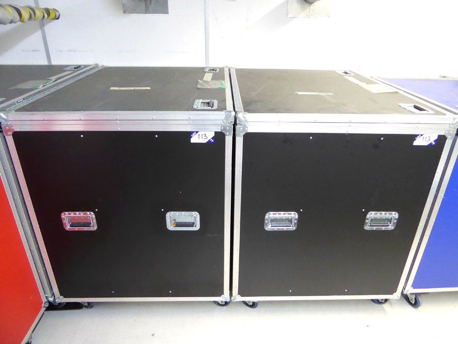 2x black mobile flight / storage cases, 1280x960x1...