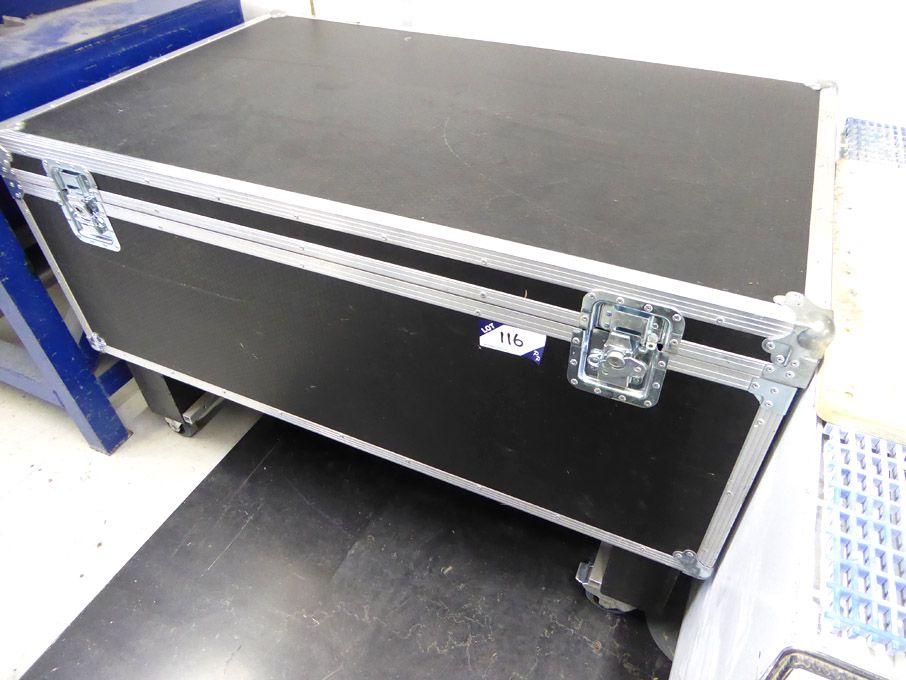 2x Barum & Dewar etc black flight / storage cases...