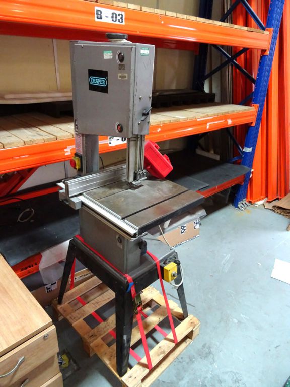 Draper vertical bandsaw on base, 500x390mm tilting...