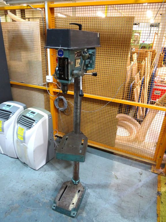 Meddings single spindle pillar drill, 13x10" RF ta...